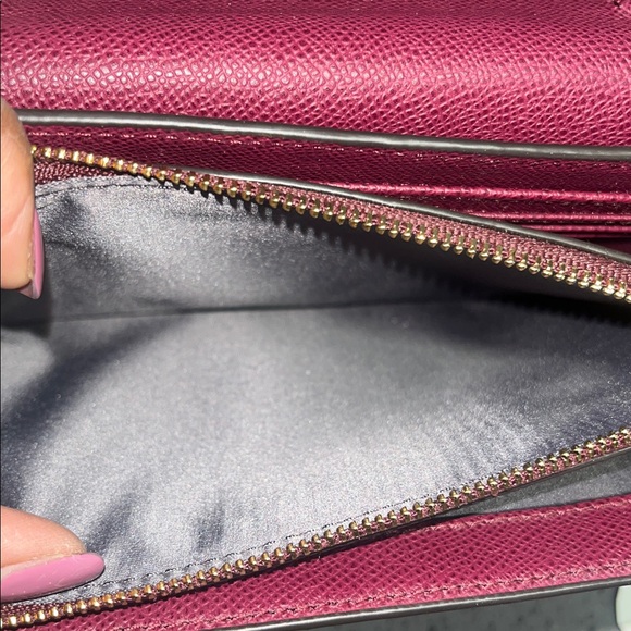 Henri Bendel Deep Red Clutch with Gold Chain - Picture 13 of 13